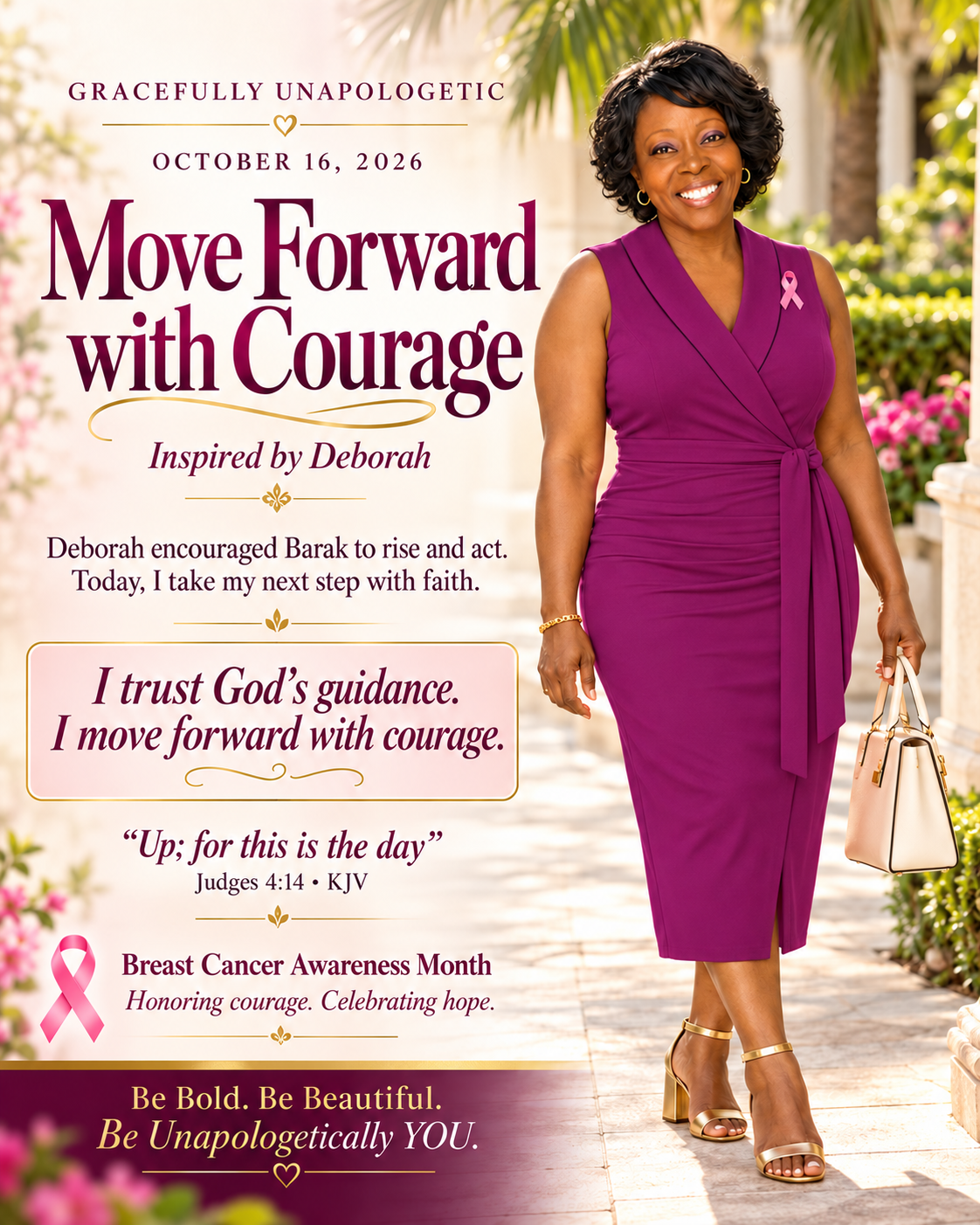 Gracefully Unapologetic daily poster: I trust God’s guidance. I move forward with courage.