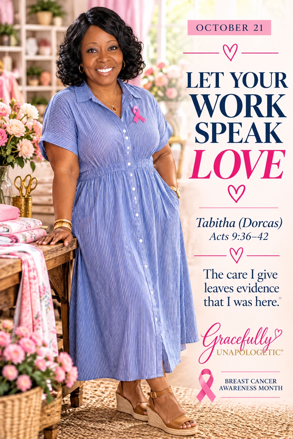 Gracefully Unapologetic daily poster: Let Your Work Speak Love