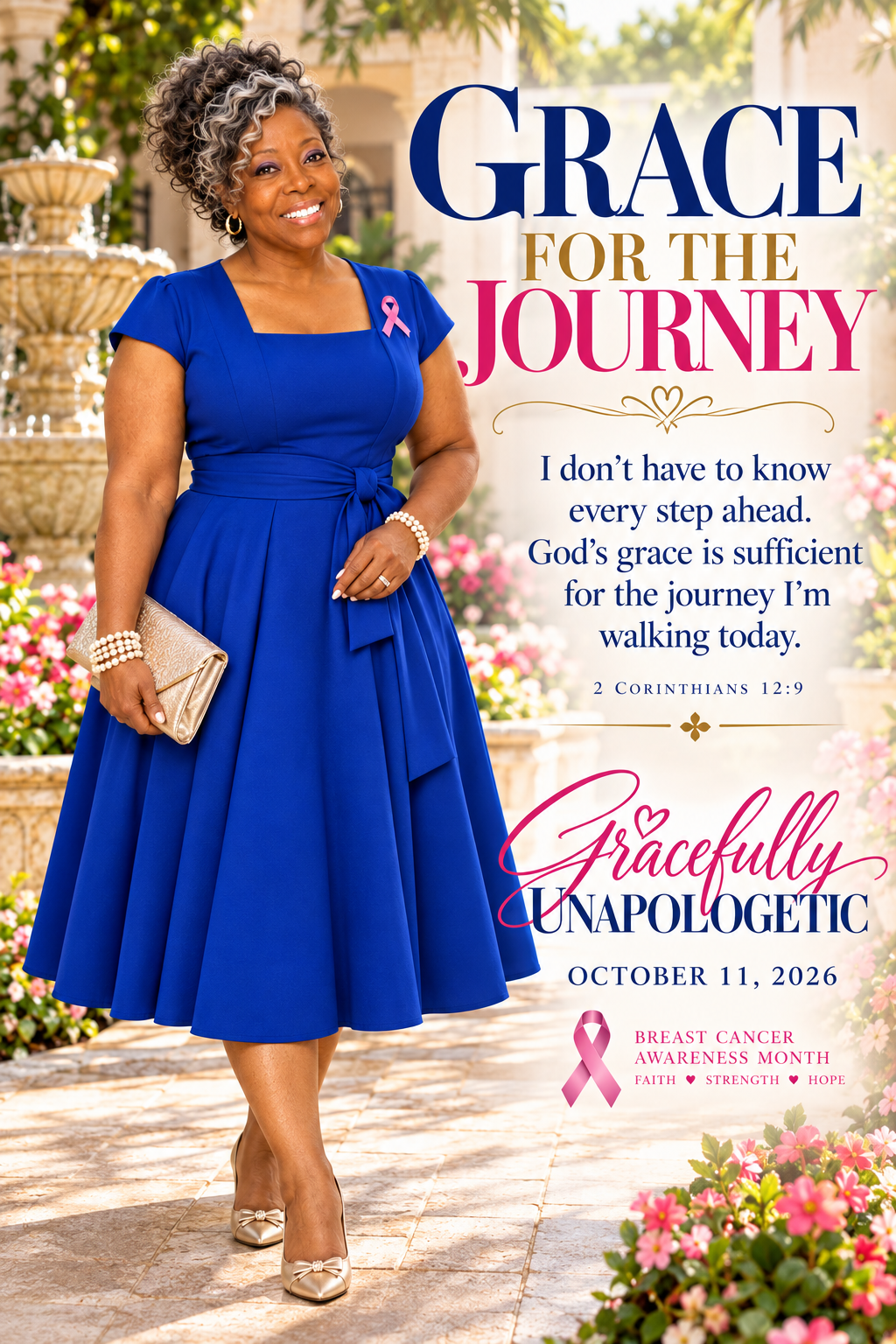 Gracefully Unapologetic daily poster: I don’t have to know every step ahead. God’s grace is sufficient for the journey I’m walking today.